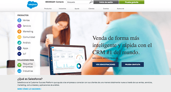 Landing pages para generar leads - Salesforce