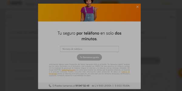landing page verti